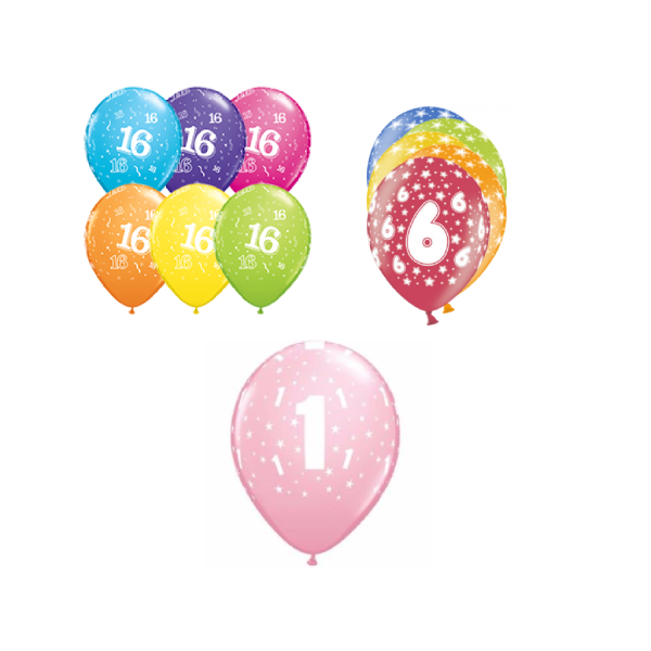 Ballon-Set Zahlen