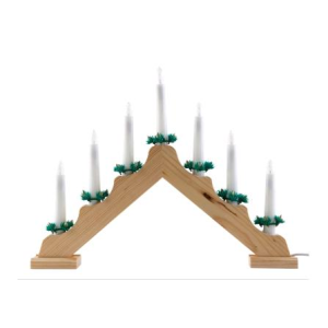 LED Adventsbogen Natur mit 7 Lichtern