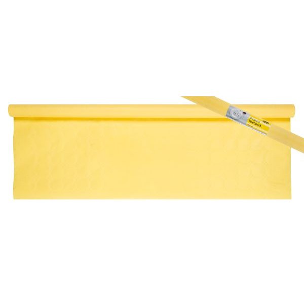 Damast Tischtuchpapier gelb - 10m x 1m