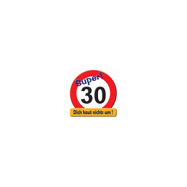 Riesenschild Zahl 30