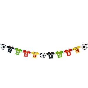 Girlande - Fussball und Trikotmotiven - 2 m