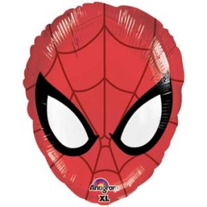 Folienballon - Figur Spiderman Kopf - S - 43cm/0,02m³