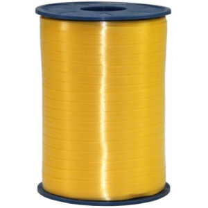 Geschenkband - Kräuselband Gelb - Rolle 5 mm x 500 m