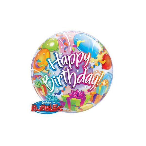 Ballon Single Bubble Geburtstag Überraschung