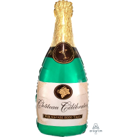 Folienballon - Figur Weinflasche - XXL - 91 cm / 0,07 m³