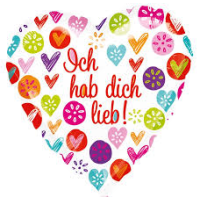Folienballon - Motiv Ich hab dich lieb - S - 45 cm / 0,02 m³