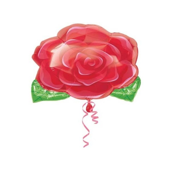 Folienballon - Figur Rose - L - 43 cm / 0,03 m³