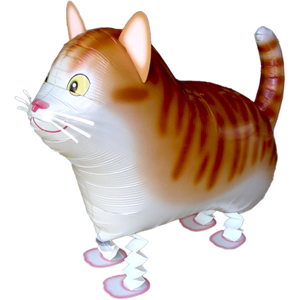 Folienballon - Airwalker Katze Braun Gatto Cat - S - 50...