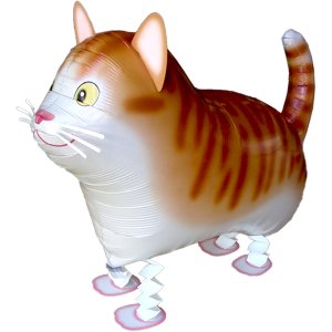 Folienballon - Airwalker Katze Braun Gatto Cat - S -...