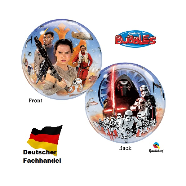 Single Bubble Ballon - Motiv Star Wars - XL - 56 cm /...