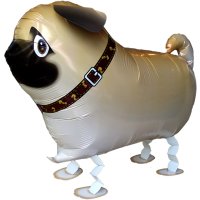 Ballon Hund Mops I - Airwalker - S/Folie - 50cm/0,02m³
