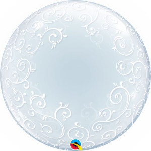 Ballon Deco Bubble Fancy Filigree