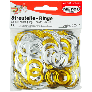 Konfetti - Ringe Gold / Silber, 20g