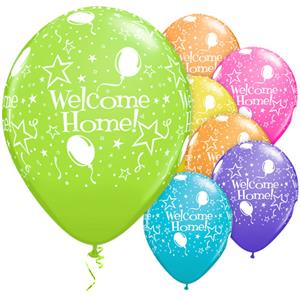 Latexballon-Set - Motiv Welcome Home - S - 28 cm /...