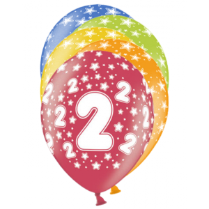 Latexballon - Motiv Zahl 2