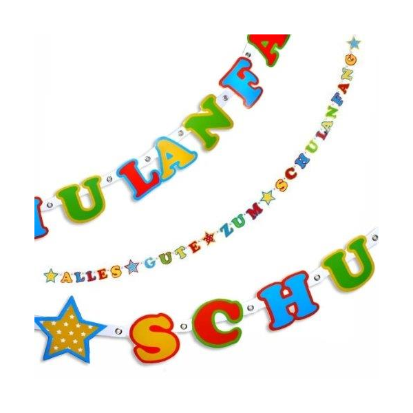 Girlande - Alles Gute zum Schulanfang- 2,50 m