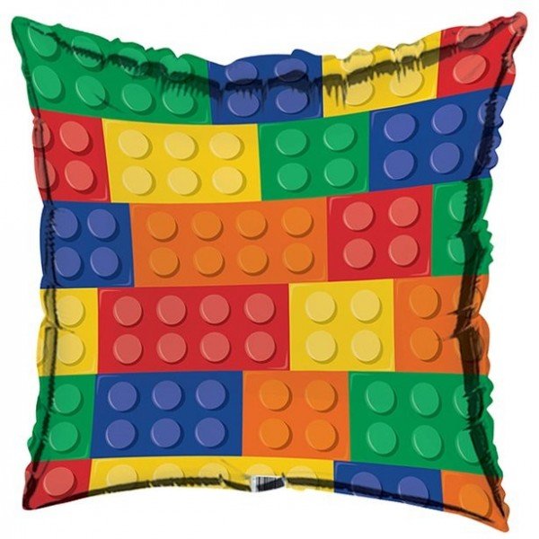 Ballon Bauklotz (Lego) - S/Folie - 45cm/0,03m³