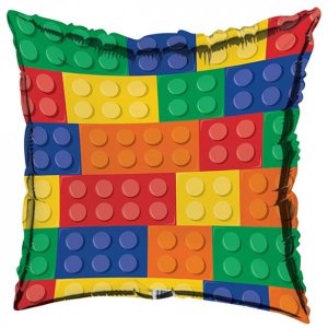 Folienballon - Motiv Bauklotz (Lego) - S - 45cm/0,03m³