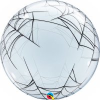 Deco Bubble Ballon - Motiv Spinnennetz - XL - 61cm/0,04m³