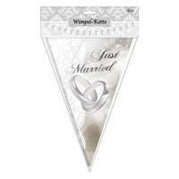 Wimpelkette - Just Married, 10m