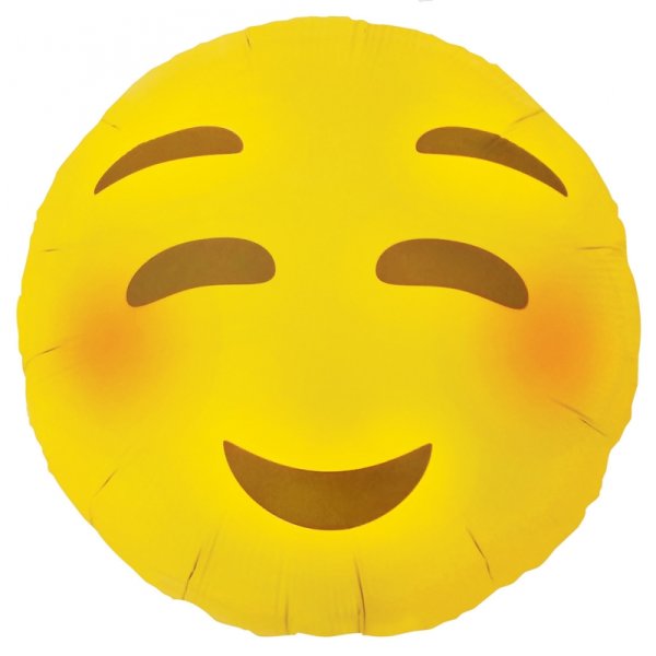Ballon Emoji Blushing - S/0,02m³ - 45cm/0,02m³