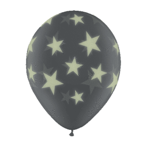 Latexballon - Motiv Glow Stern Nachleuchtend