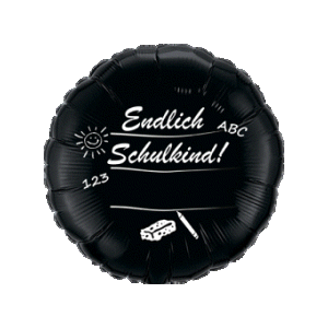 Ballon Endlich Schuldkind - S/Folie -  45cm/0,02m³