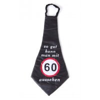 Krawatte Zahl 60 Verkehrsschild