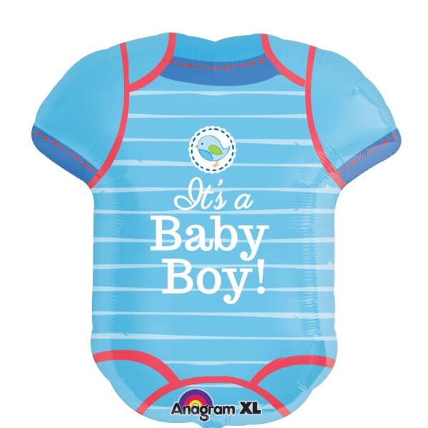 Folienballon - Figur Strampler Boy - L - 60 cm / 0,07...