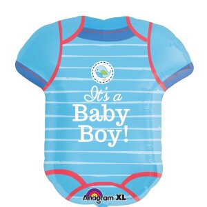 Folienballon - Figur Strampler Boy - L - 60 cm / 0,07...