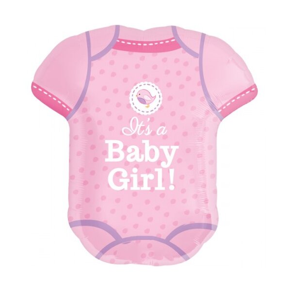 Folienballon - Figur Strampler Girl - L - 60 cm / 0,05 m³