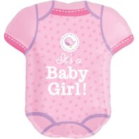 Folienballon - Figur Strampler Girl - L - 60 cm / 0,05 m³