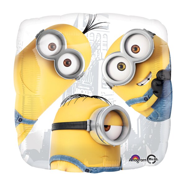 Folienballon - Motiv Minions Party - S - 45 cm / 0,02 m³