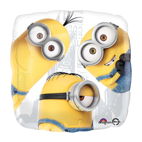 Folienballon - Motiv Minions Party - S - 45cm/0,02m³