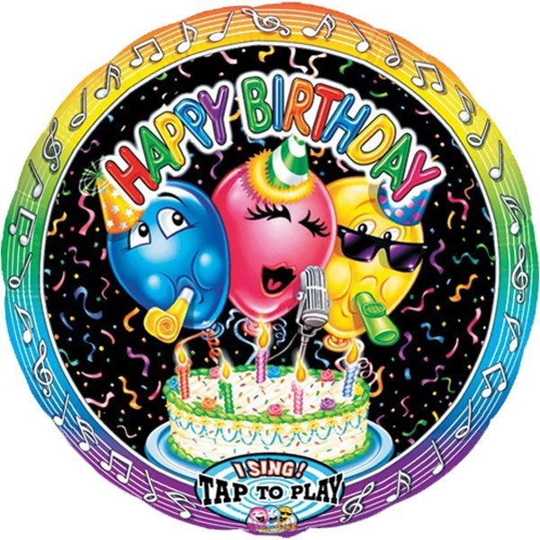 Singender Ballon Happy Birthday Party