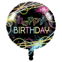 Ballon Happy Birthday Neon