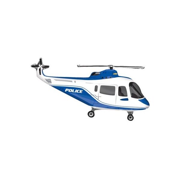 Folienballon - Figur Polizei - Hubschrauber - X - 60 cm /...