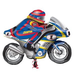 Folienballon - Figur Motorrad 3 - XL - 60 cm / 05 m³