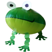 Folienballon - Airwalker Frosch I - S - 50 cm / 0,03 m³