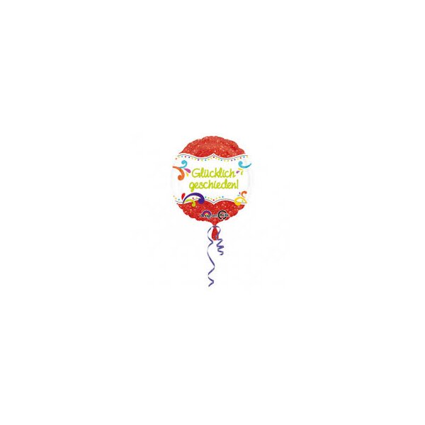 Folienballon - Motiv Gl&uuml;cklich geschieden - S - 45...