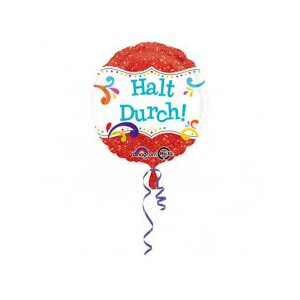 Folienballon - Motiv Halt Durch - S - 45 cm / 0,02 m&sup3;