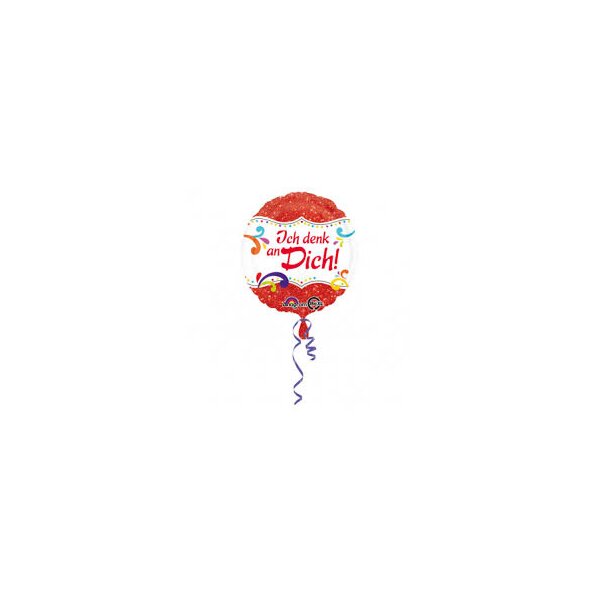 Folienballon - Motiv Ich denk an Dich - S - 45 cm / 0,02...