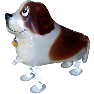 Folienballon - Airwalker Hund Bernhardiner - XL - 70 cm /...
