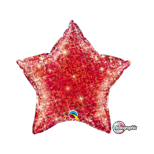 Ballon XS Stern Rot Hologramm