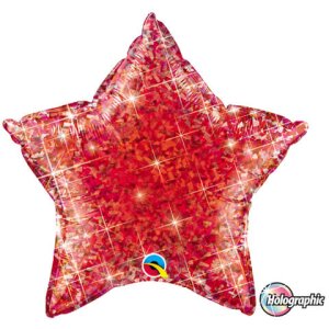 Ballon XS Stern Rot Hologramm
