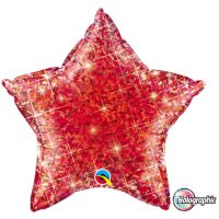 Ballon XS Stern Rot Hologramm