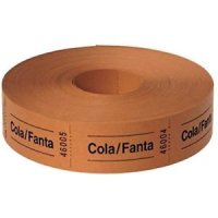 Wertmarken, Cola/Fanta, auf Rolle, orange (1000)