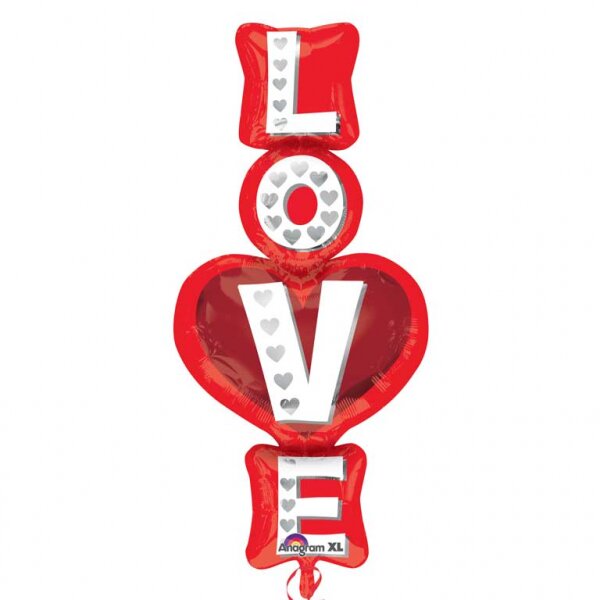 Folienballon - Figur LOVE - XXL - 99 cm / 0,07 m³
