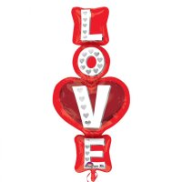 Folienballon - Figur LOVE - XXL - 99 cm / 0,07 m³