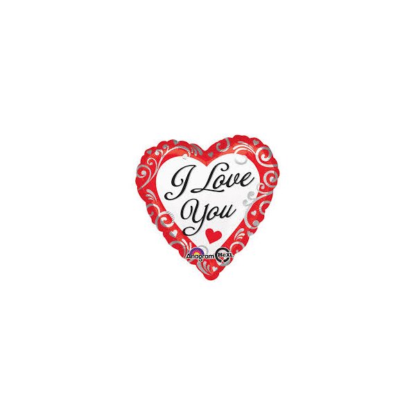 Folienballon - Motiv  I love you - XXL - 71 cm / 0,07...